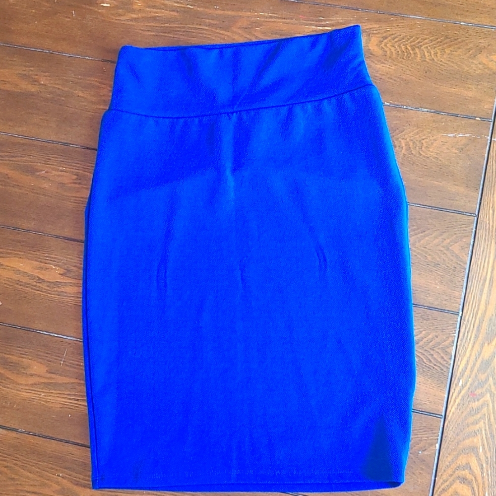 Royal blue LuLaRoe Cassie skirt